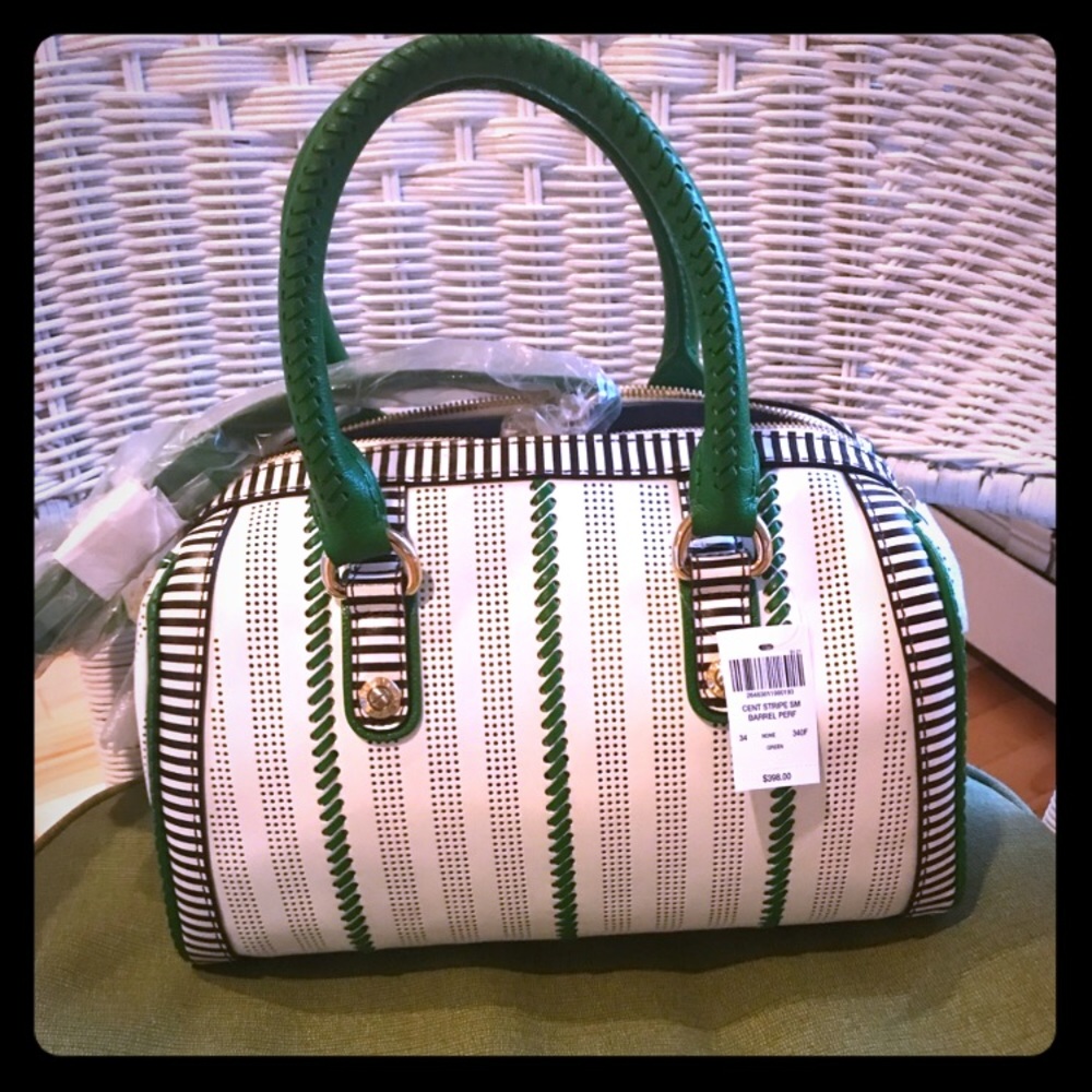 NWT HENRI BENDEL BARREL BAG W/ SHOULDER STRAP